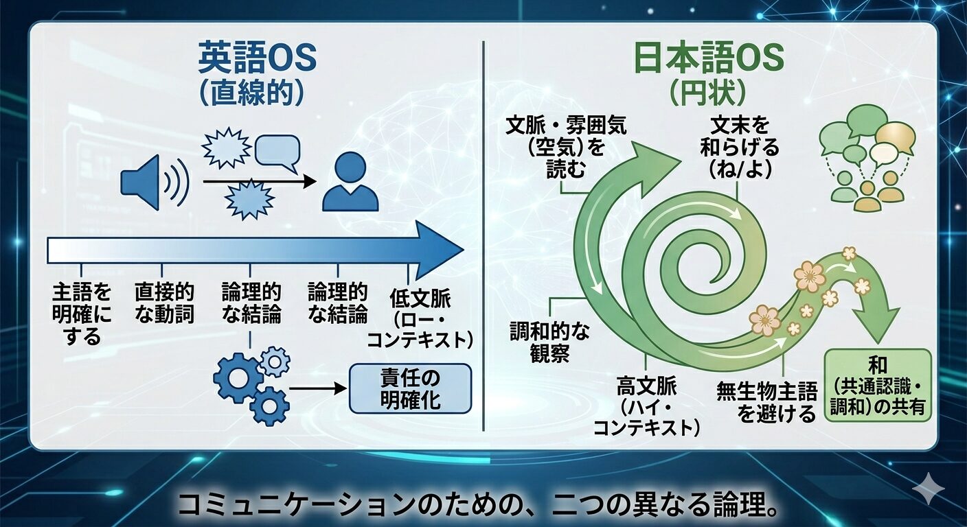 日本人同士で英語を話す違和感の正体：OSの切り替えなき『形だけの英語化』を問う