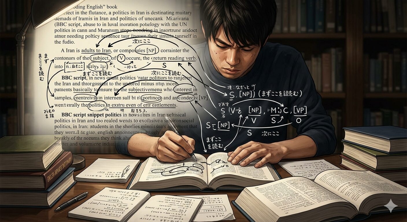 「英語は読めるけど話せない」という嘘。あなたがしているのは「読解」ではなく「解読」だ。