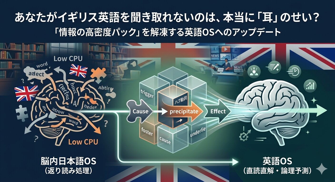 イギリス英語が聞き取れない？リスニングの壁は「耳」ではなく「英語OS」にある
