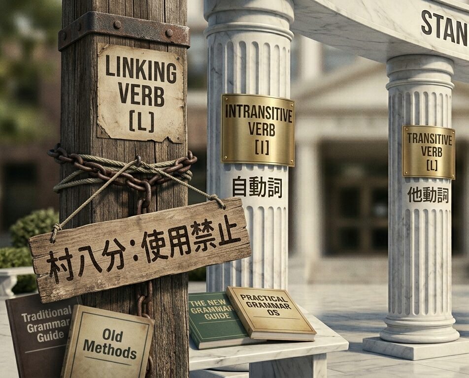 なぜ日本人は英語が話せないのか？ 三つ目の動詞『連結動詞』を村八分にする教育界の闇