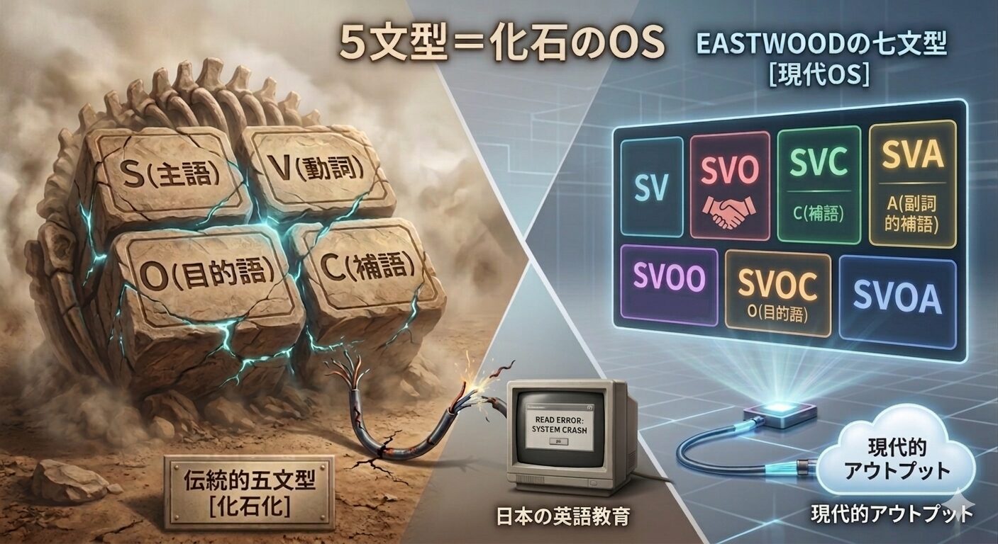 「五文型」はもう化石？ Windows 95並みの古いOSで英語を語るな！――ロングマン辞書と七文型が教える「真の設計図」
