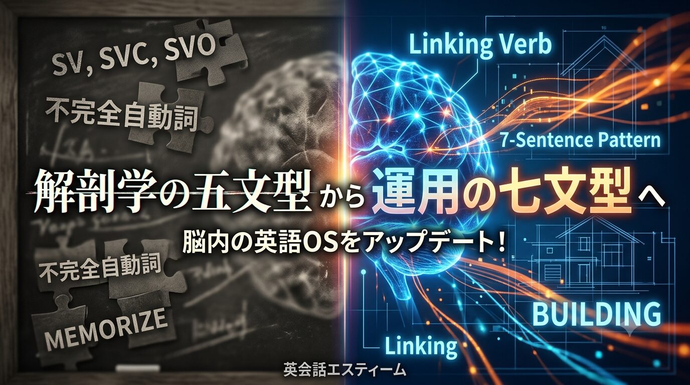  五文型で話せない方へ！解剖学の五文型から「運用の七文型」へのパラダイムシフト