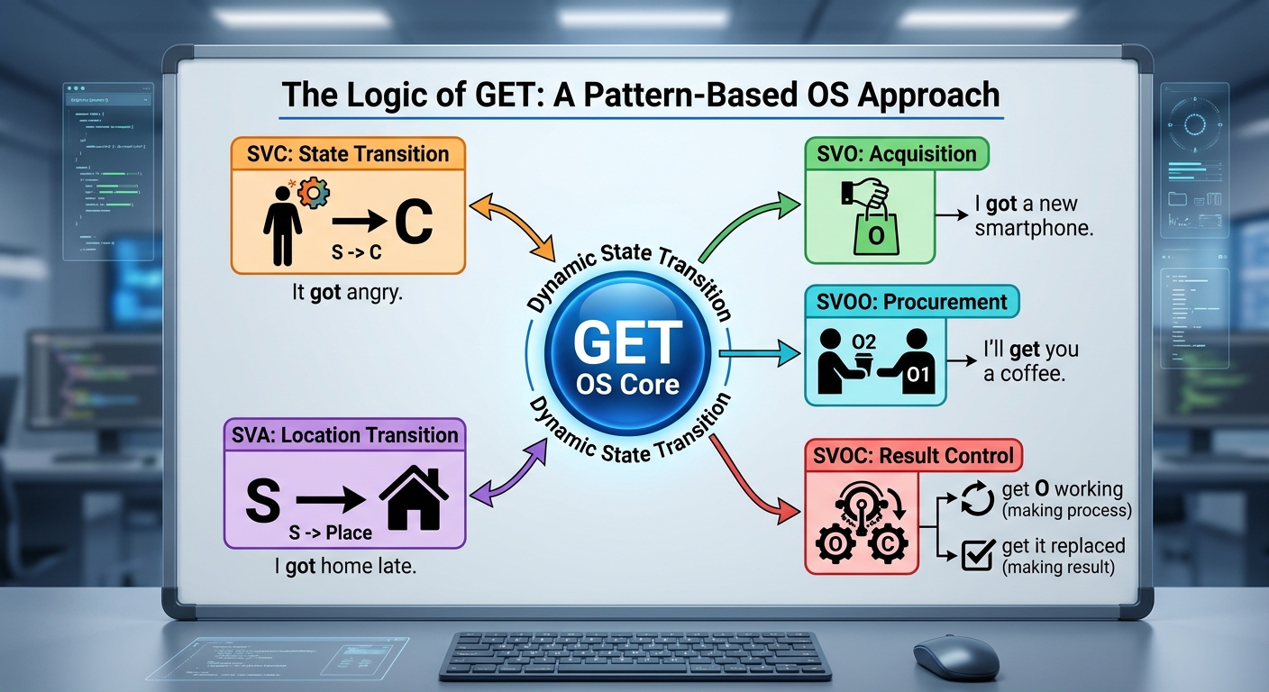 【英語OS】動詞getの5文型＆SVOC完全攻略！丸暗記を脱却する論理的アプローチ